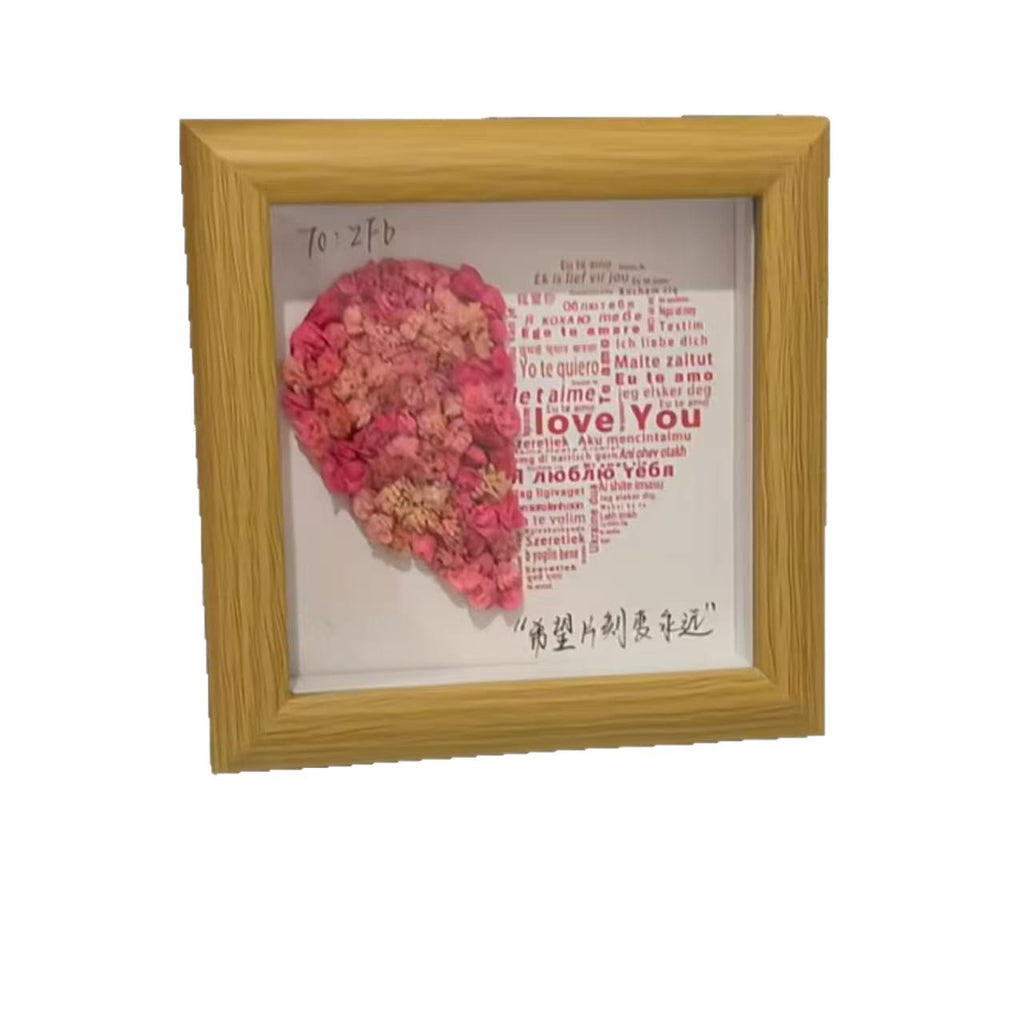 Everlasting Flower Photo Frame - "I Love You" in 58 Languages