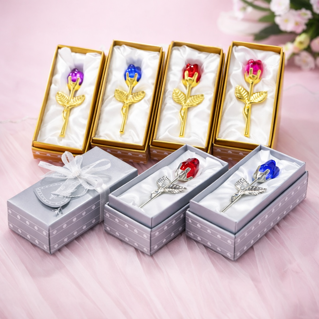 Crystal Rose Ornament